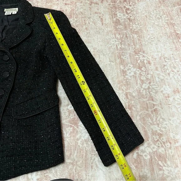 Ann Taylor Sparkly Tweed Blazer With Crystal Buttons - Picture 7 of 11